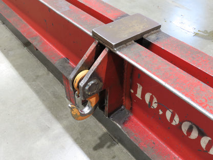 10000 Lb Rigging Lifting Beam Spreader Bar 11-Hook 215" Spread Center Lift