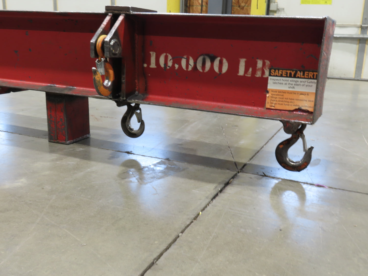 10000 Lb Rigging Lifting Beam Spreader Bar 11-Hook 215" Spread Center Lift