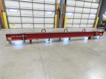 10000 Lb Rigging Lifting Beam Spreader Bar 11-Hook 215" Spread Center Lift