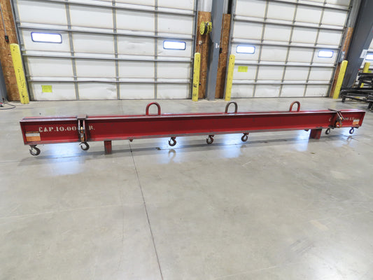 10000 Lb Rigging Lifting Beam Spreader Bar 11-Hook 215" Spread Center Lift