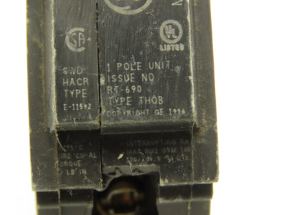 General Electric AB120 Circuit Breaker 1-Pole 20A Bolt-In 120/240V  Lot of 22