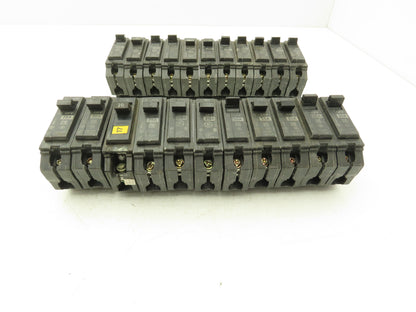 General Electric THQB1120 Circuit Breaker 1-Pole 20A Screw In 120/240V Lot of 22
