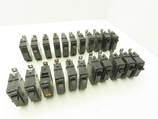 General Electric THQB1120 Circuit Breaker 1-Pole 20A Screw In 120/240V Lot of 22