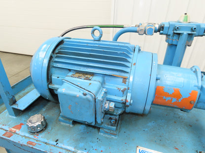 Vickers Hydraulic Power Unit 60 Gallon 21 GPM 3000 PSI 15Hp 230/460V 3PH