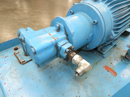 Vickers Hydraulic Power Unit 60 Gallon 21 GPM 3000 PSI 15Hp 230/460V 3PH