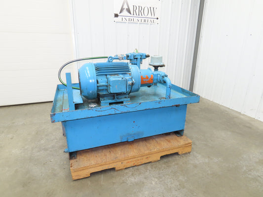 Vickers Hydraulic Power Unit 60 Gallon 21 GPM 3000 PSI 15Hp 230/460V 3PH