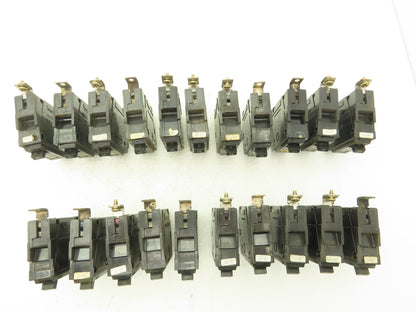 General Electric THQB1120 Circuit Breaker 1-Pole 20A Bolt-In 120/240V Lot of 21