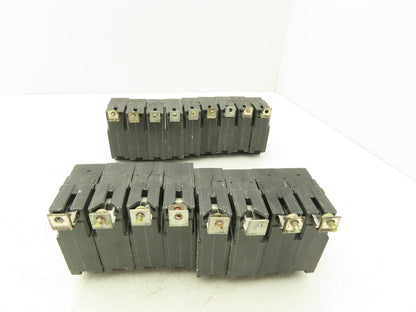 General Electric THQB115 Circuit Breaker 1-Pole 15Amp Bolt-In 120/240V Lot of 17