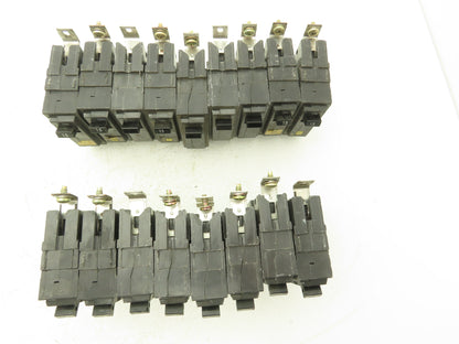 General Electric THQB115 Circuit Breaker 1-Pole 15Amp Bolt-In 120/240V Lot of 17
