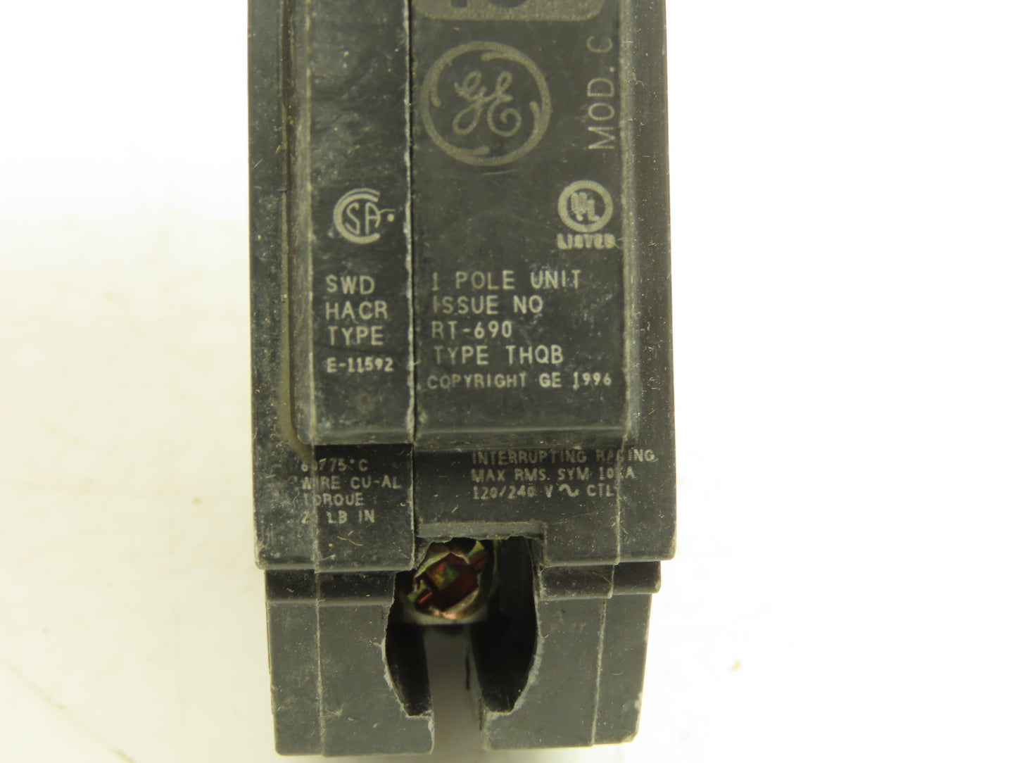 General Electric THQB115 Circuit Breaker 1-Pole 15Amp Bolt-In 120/240V Lot of 17