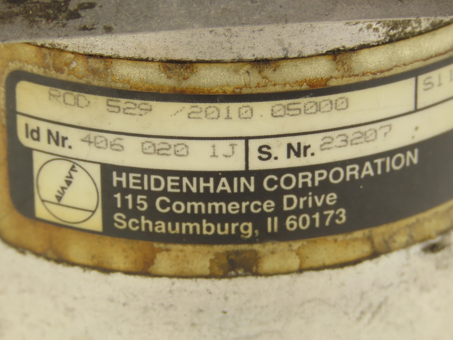 Heidenhain ROD 529/2010.05000 Rotary Encoder 3/8" Shaft 10 Pin ID 406 020 1J