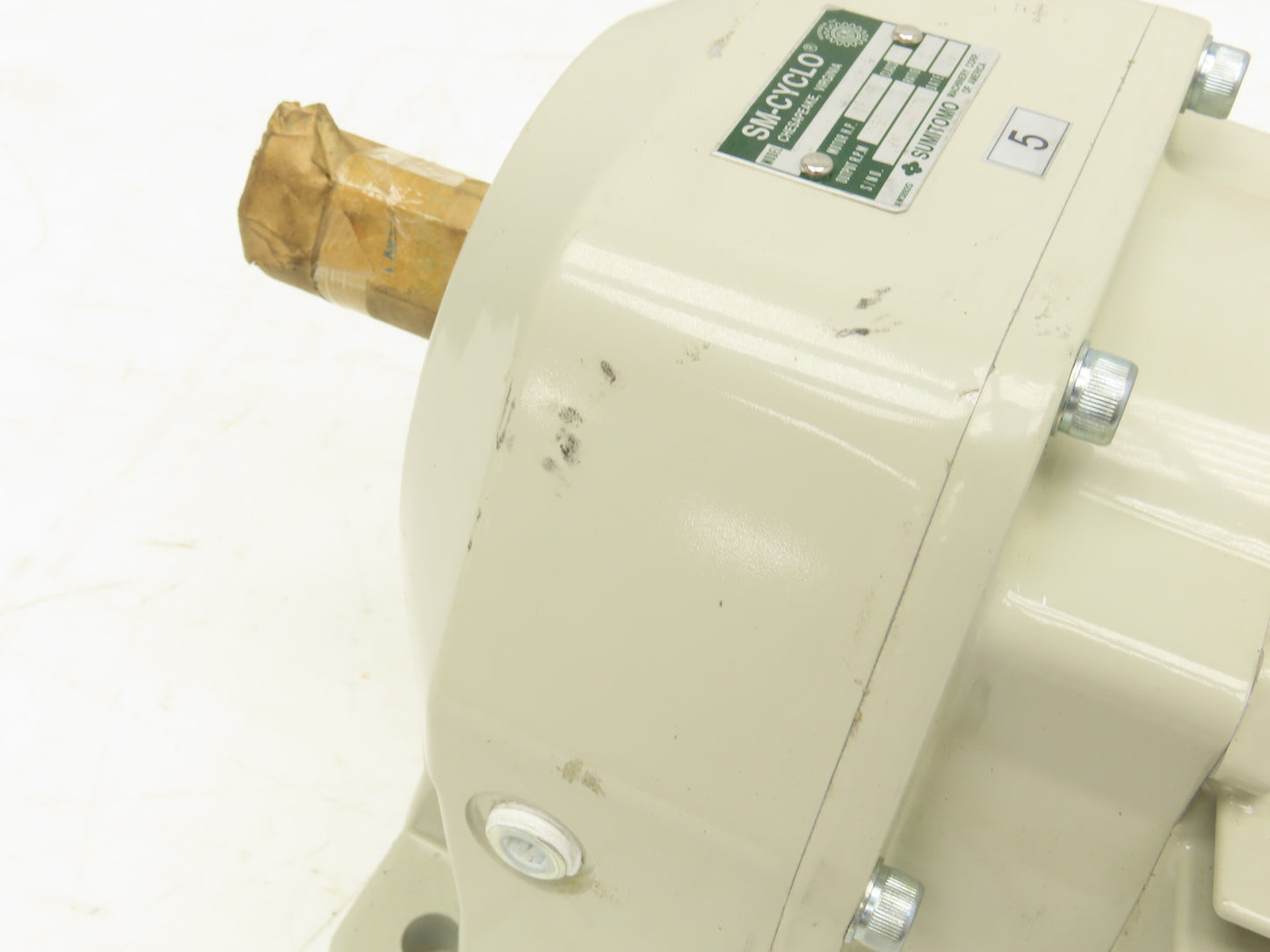 Sumitomo SM Cyclo Gearmotor 5:1 Ratio 350rpm 1Hp 240/480V 3PH 80M TC-FXPA