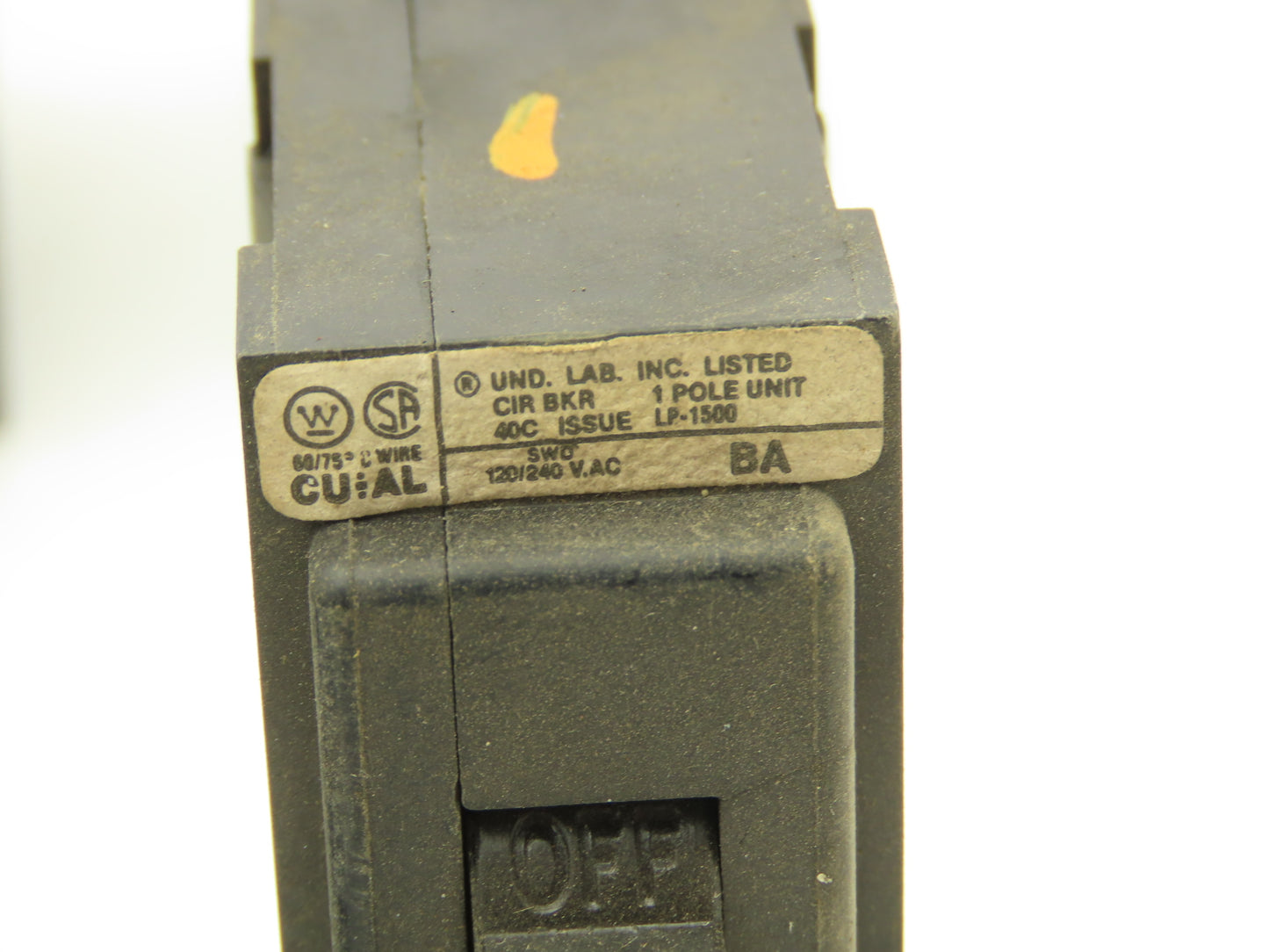 Westinghouse CA-UL Circuit Breaker 20A 1 Pole 120/240V BA Series Lot of 24