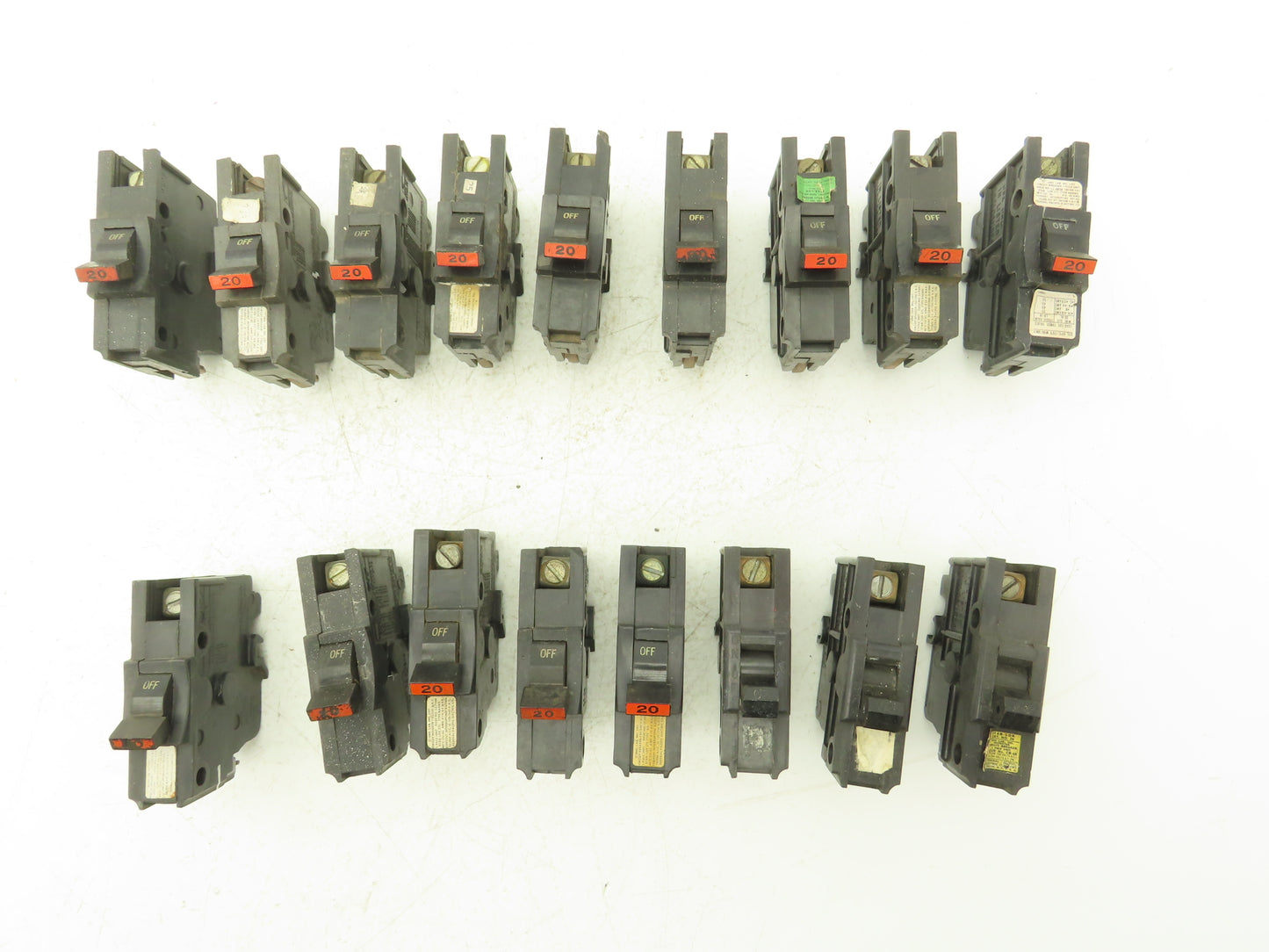 Federal Pacific Circuit Breaker 20 Amp Single Pole 120/240V Lot of 17