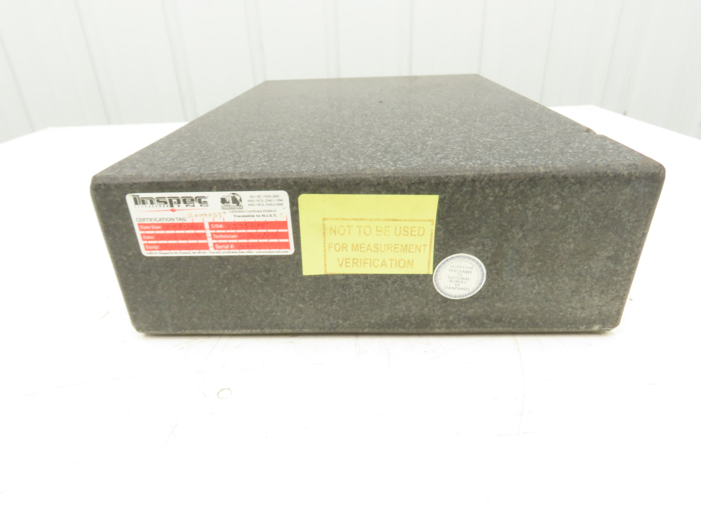 Black Granite Surface Inspection Plate Table 18" X 12" X 4" Out of Grade