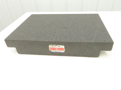 Esterline Granite Surface Inspection Plate Ledge 24x18x4" Collins Microflat