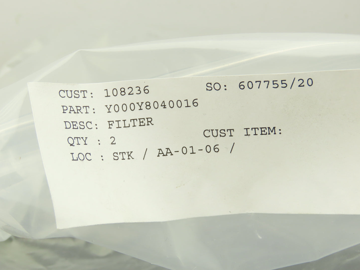 Makino Y000Y8040016 Filter Special 4" Length x 4-1/4" Dia x 2-5/8" ID Lot of 2