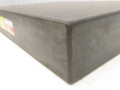 Continental Black Toolroom Granite Surface Inspection Plate 24x18x4" 0.0003