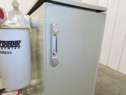 Tec-Hackett Dual Pump Hydraulic Power Unit 45 Gallon 7/11GPM 230/460V 3Ph