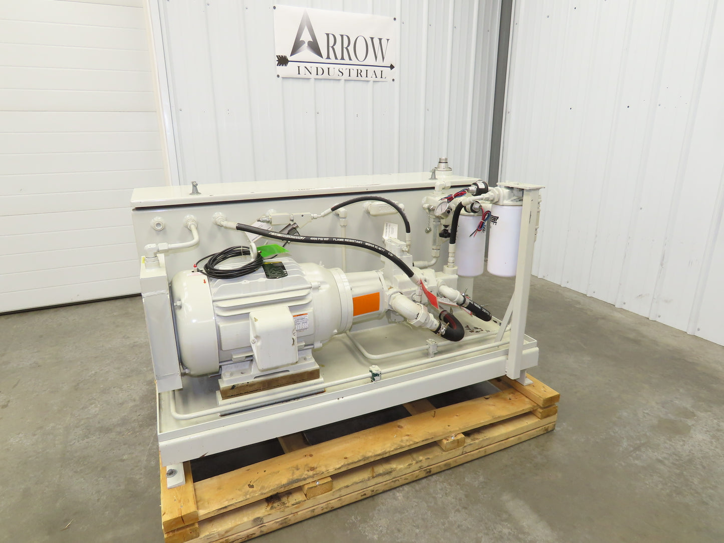 Tec-Hackett Dual Pump Hydraulic Power Unit 45 Gallon 7/11GPM 230/460V 3Ph