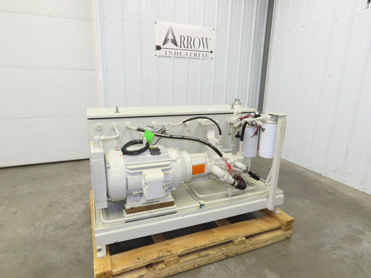 Tec-Hackett Dual Pump Hydraulic Power Unit 45 Gallon 7/11GPM 230/460V 3Ph