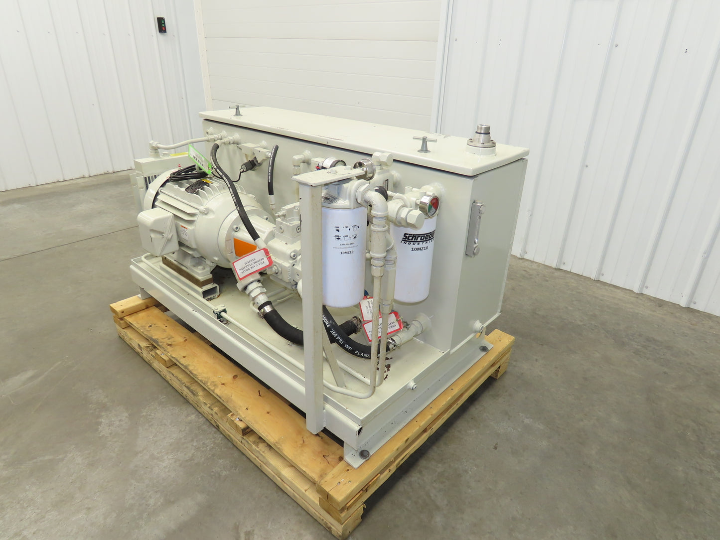Tec-Hackett Dual Pump Hydraulic Power Unit 45 Gallon 7/11GPM 230/460V 3Ph