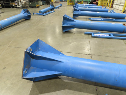 Gorbel 1/4 Ton 500Lb Free Standing Work Station Post Jib Crane 10' Span 10'H