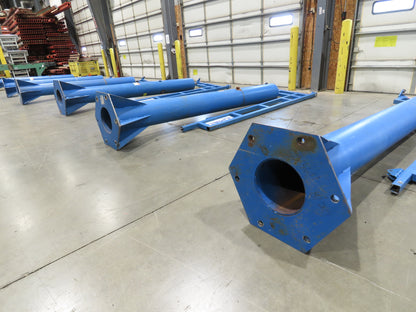 Gorbel 1/4 Ton 500Lb Free Standing Work Station Post Jib Crane 10' Span 10'H