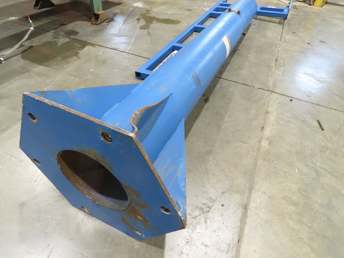 Gorbel 1/4 Ton 500Lb Free Standing Work Station Post Jib Crane 10' Span 10'H