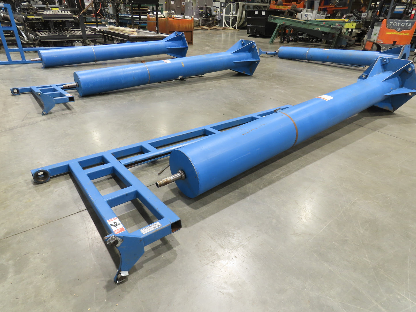 Gorbel 1/4 Ton 500Lb Free Standing Work Station Post Jib Crane 10' Span 10'H