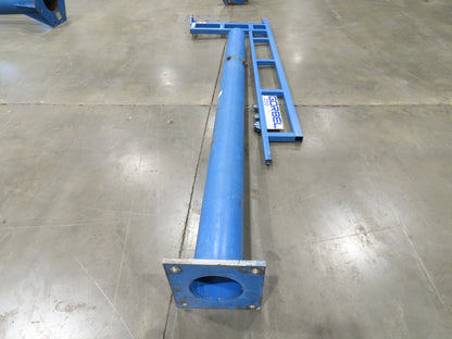 Gorbel 250Lb Free Standing Work Station Post Jib Crane 10' Span 10'H