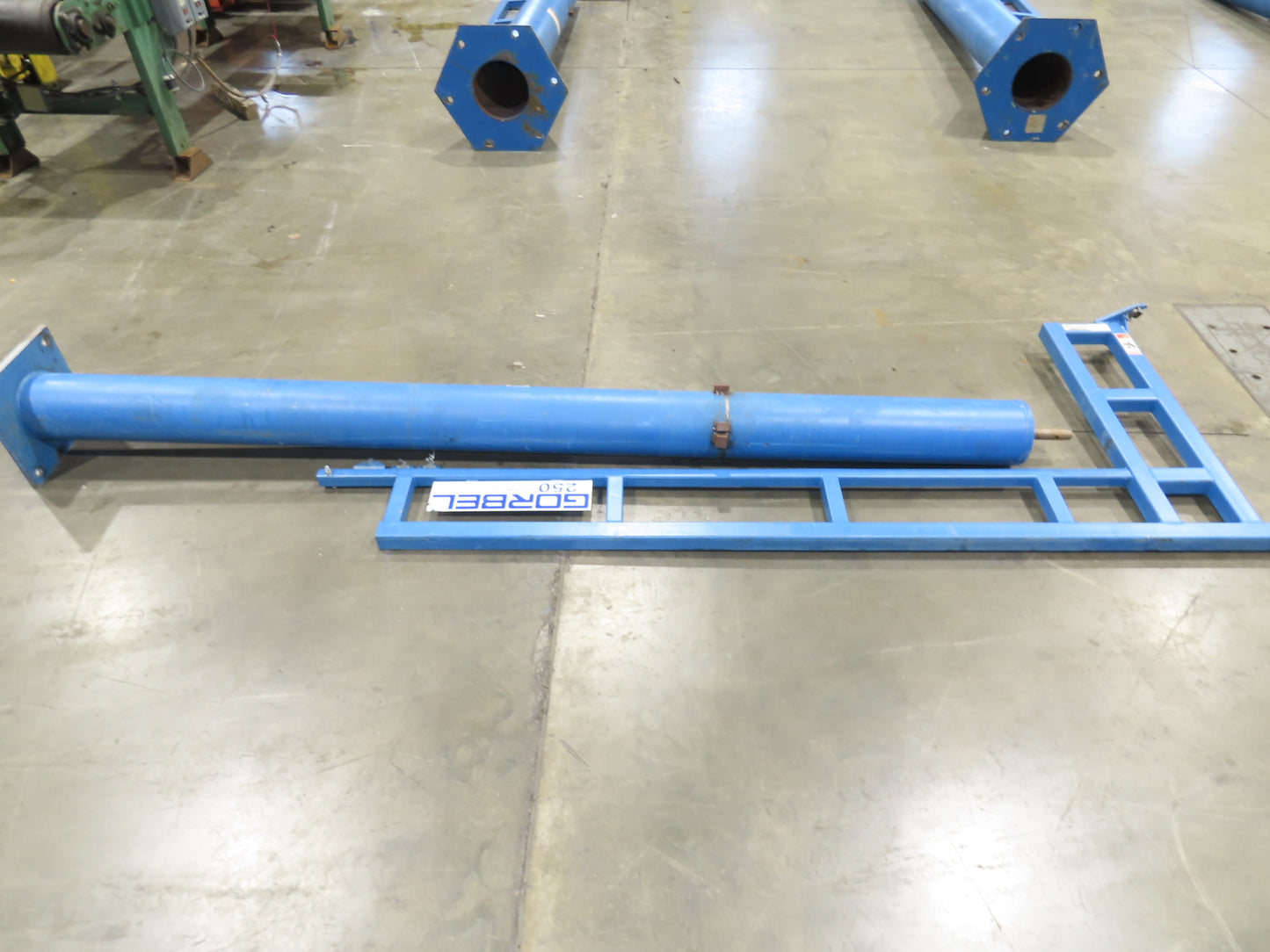 Gorbel 250Lb Free Standing Work Station Post Jib Crane 10' Span 10'H