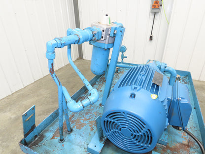 Vickers/Frontier Hydraulic Power Unit 60 Gallon 21gpm 2500psi 10Hp 230/460V 3PH