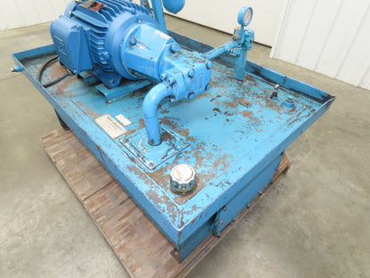 Vickers/Frontier Hydraulic Power Unit 60 Gallon 21gpm 2500psi 10Hp 230/460V 3PH