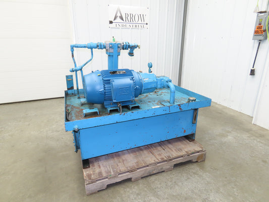 Vickers/Frontier Hydraulic Power Unit 60 Gallon 21gpm 2500psi 10Hp 230/460V 3PH