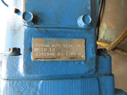 Eaton Vickers Hydraulic Power Unit 45 Gallon 19 GPM 3000PSI 20Hp 230/460V 3Ph