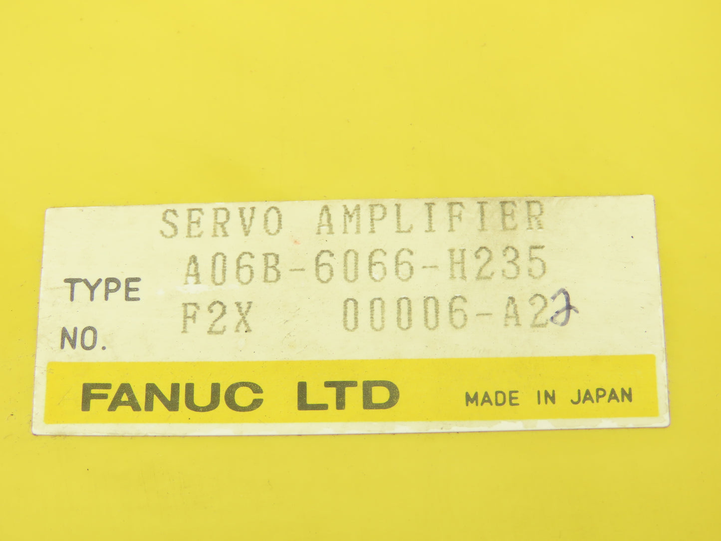 Fanuc A06B-6066-H235 Fanuc Servo Amplifier A208-1004-0861/03A