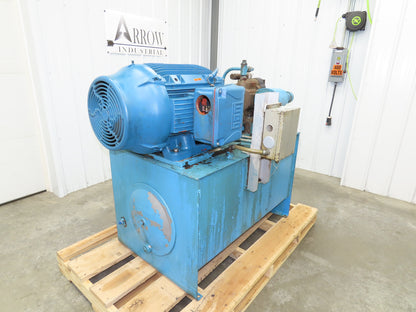 Vickers F3 PVB45 FRSF 20 C 11 Hydraulic Power Unit 45GPM 75Hp 100 Gal 3000PSI