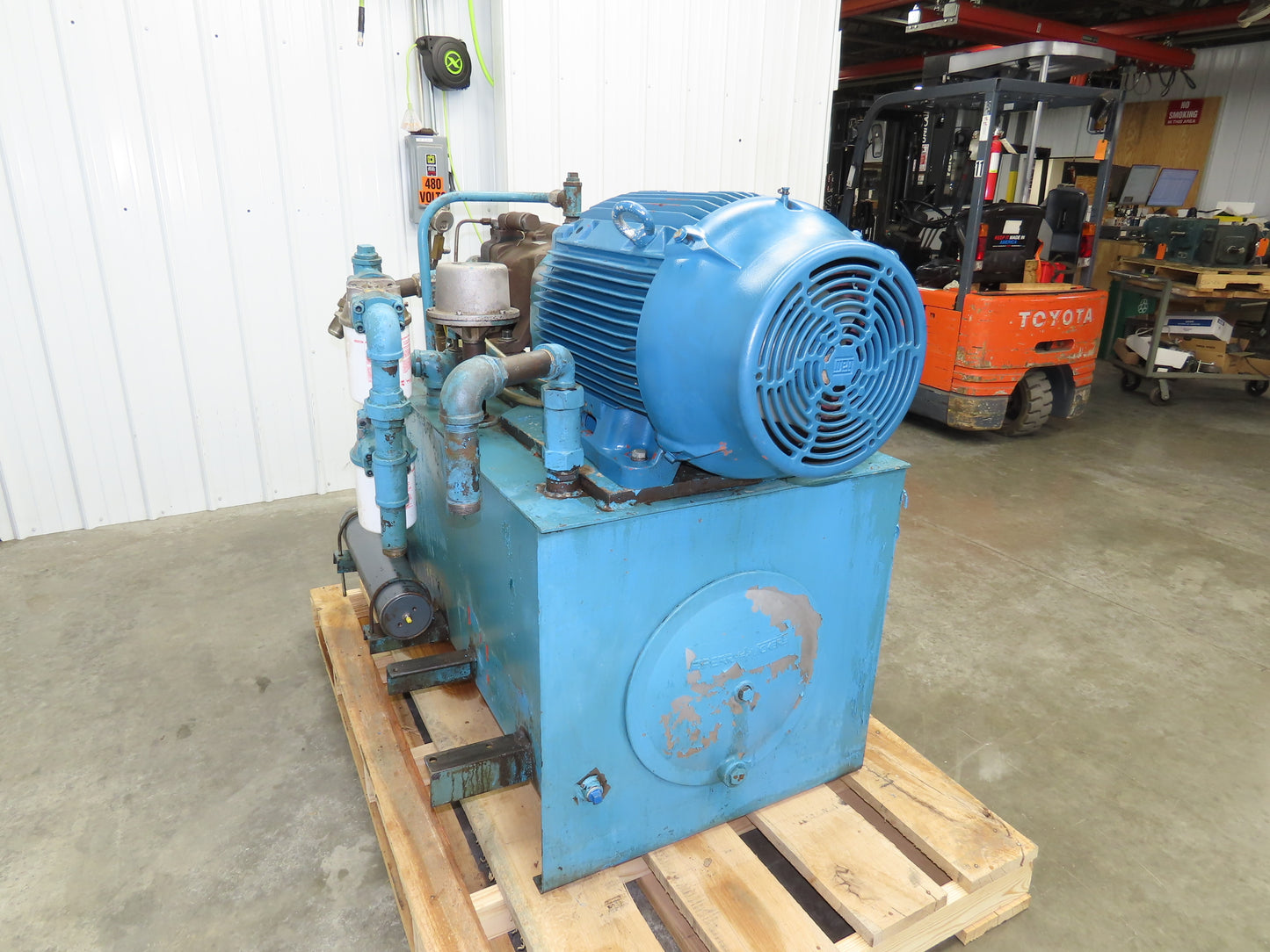 Vickers F3 PVB45 FRSF 20 C 11 Hydraulic Power Unit 45GPM 75Hp 100 Gal 3000PSI