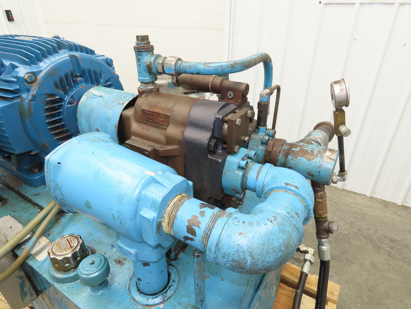Vickers F3 PVB45 FRSF 20 C 11 Hydraulic Power Unit 45GPM 75Hp 100 Gal 3000PSI
