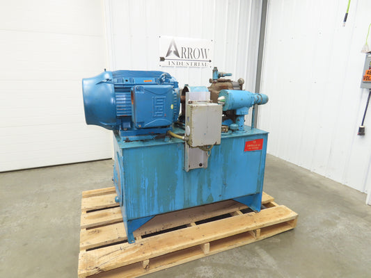 Vickers F3 PVB45 FRSF 20 C 11 Hydraulic Power Unit 45GPM 75Hp 100 Gal 3000PSI