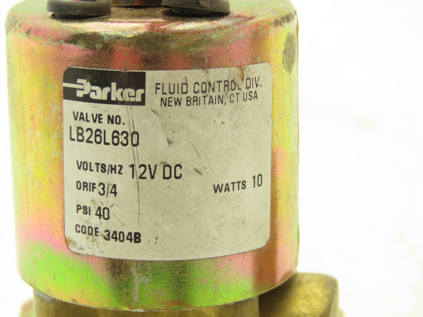 Parker LB26L630 Solenoid Valve 2-Way Skinner 12VDC 3/4" NPT 40psi Lot of 4