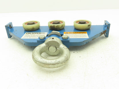 Gorbel Overhead Bridge Crane Tether Trolley 1-Person Fall Protection 310Lb