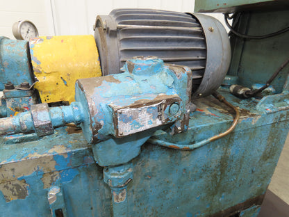 Continental Hydraulics Hydraulic Power Unit 20 Gal 6GPM 1000 PSI 5Hp 230/460V