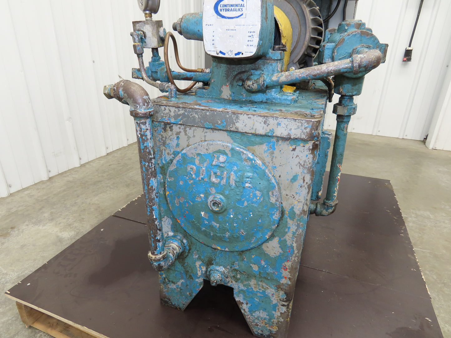 Continental Hydraulics Hydraulic Power Unit 20 Gal 6GPM 1000 PSI 5Hp 230/460V