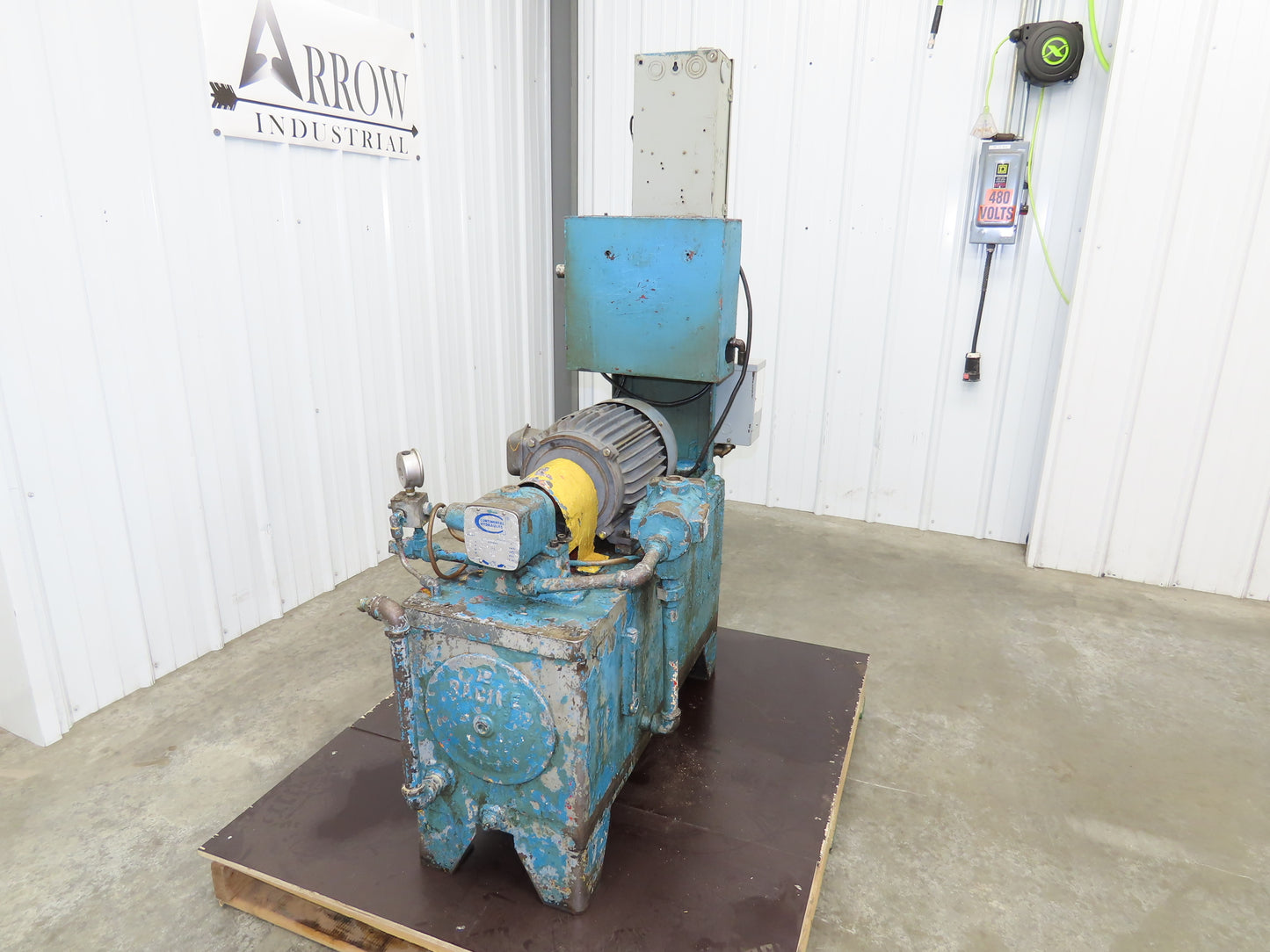 Continental Hydraulics Hydraulic Power Unit 20 Gal 6GPM 1000 PSI 5Hp 230/460V