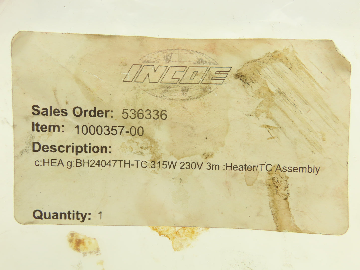 INCOE BH24047 Injection Mold Twin Heater 1.85" L x .94"ID x 1.38"OD 315W 230V