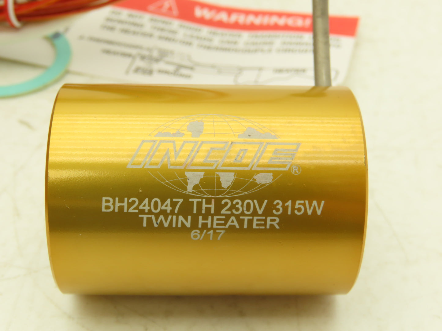 INCOE BH24047 Injection Mold Twin Heater 1.85" L x .94"ID x 1.38"OD 315W 230V