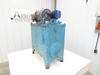 Continental Hydraulics Hydraulic Power Unit 20 Gal 9GPM 1000 PSI 5Hp 230/460V
