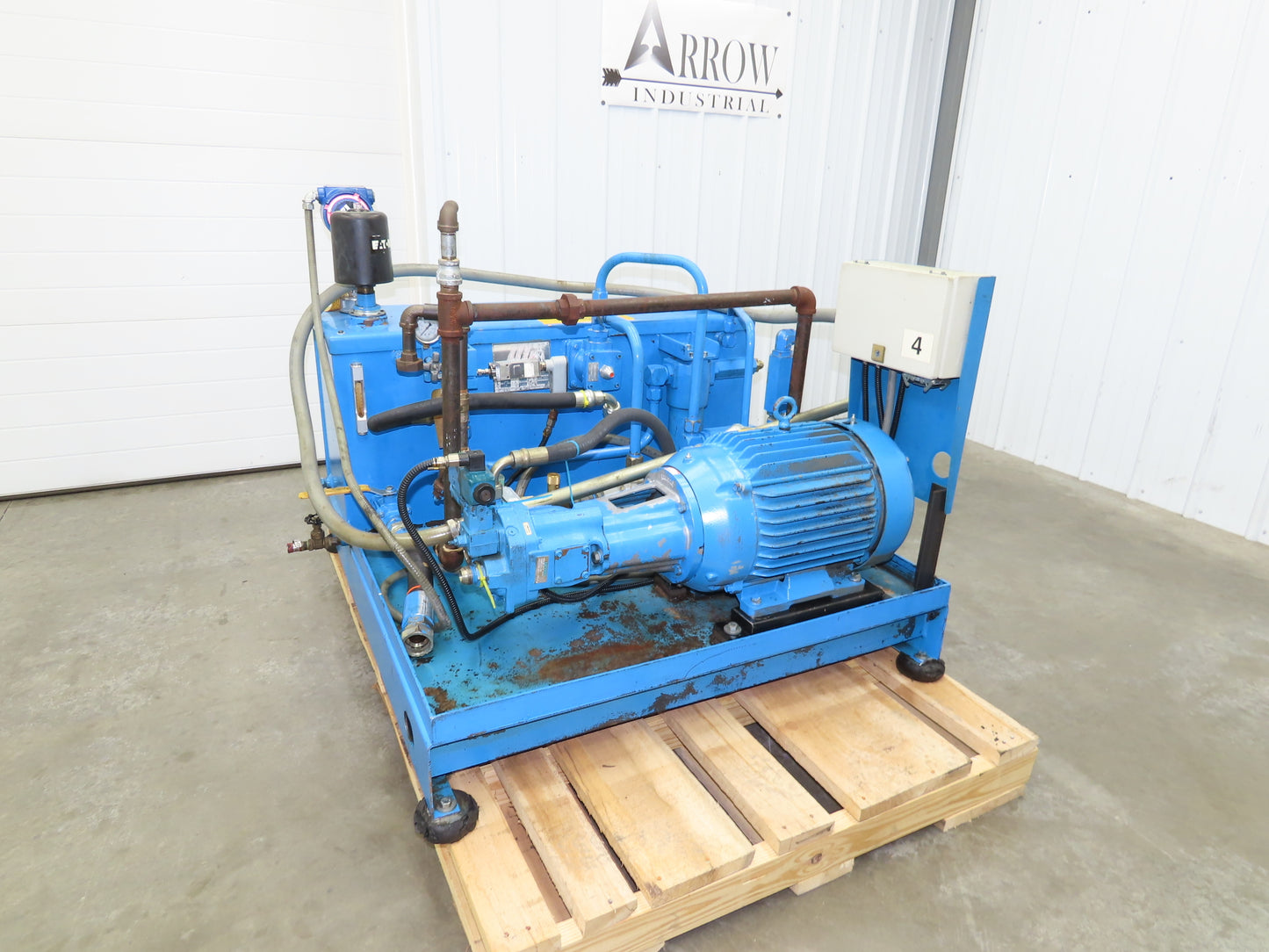 Eaton Vickers Hydraulic Power Unit 45 Gallon 19 GPM 3000PSI 20Hp 230/460V 3Ph